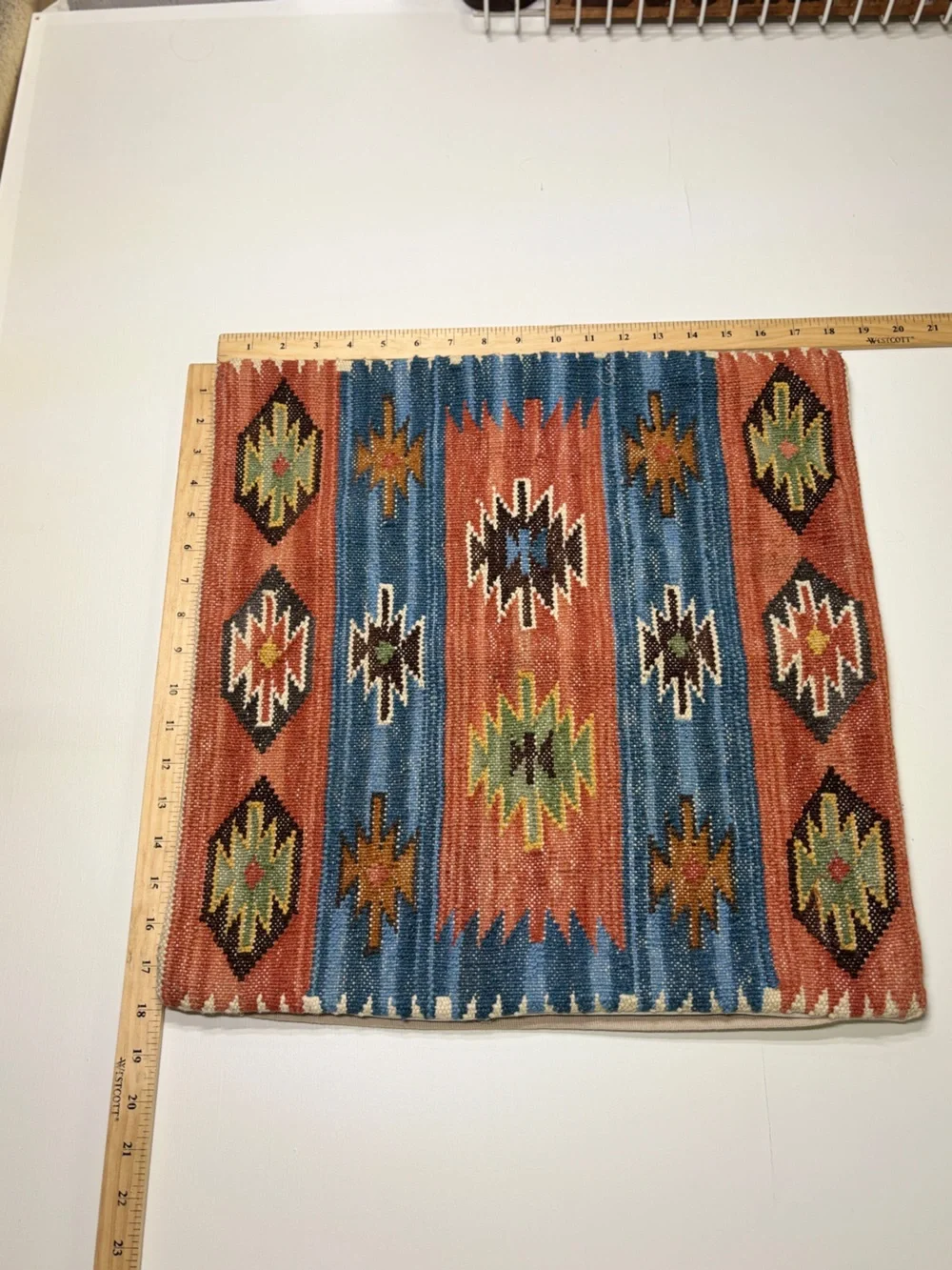 Set of 2 18x18 Wool Southwestern Pillow Covers